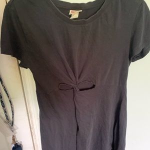 Black t-shirt mini dress
